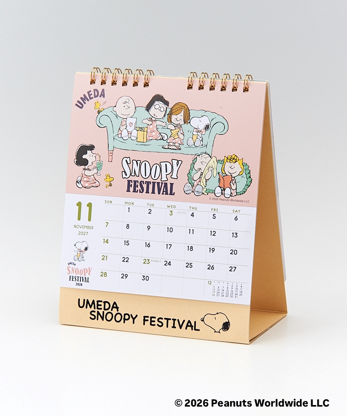 Umeda Snoopy Fest. 2026 Limited Edition -
Desktop Calendar 2027