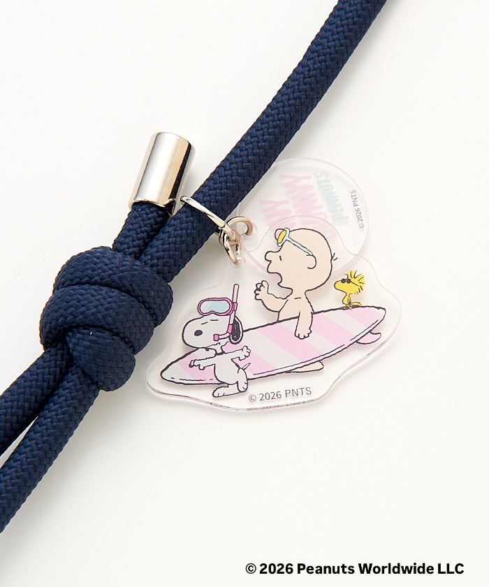 【預訂｜9月】Umeda Snoopy Fest. 2026 阪急展限定 -  macaroni edge x Snoopy 手機掛繩連貼片