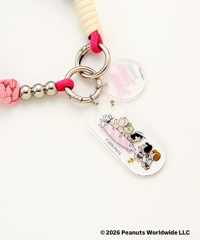 Umeda Snoopy Fest. 2026 Limited Edition- macaroni edge x Snoopy Phone Strap (Short)