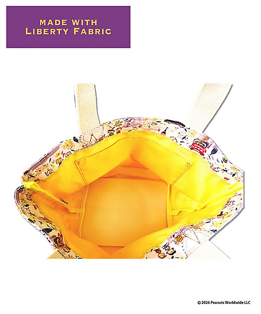 【預訂｜8月】Snoopy in Ginza 銀座展 2026 - Snoopy x Liberty Fabrics LONDON A4 手挽袋
