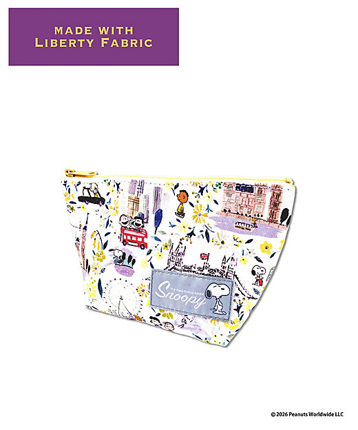 【預訂｜8月】Snoopy in Ginza 銀座展 2026 - Snoopy x Liberty Fabrics LONDON 化妝袋