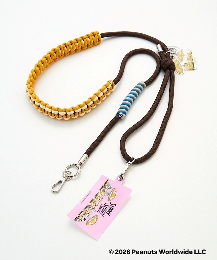 【預訂｜9月】Umeda Snoopy Fest. 2026 阪急展限定 -  macaroni edge x Snoopy 手機掛繩連貼片