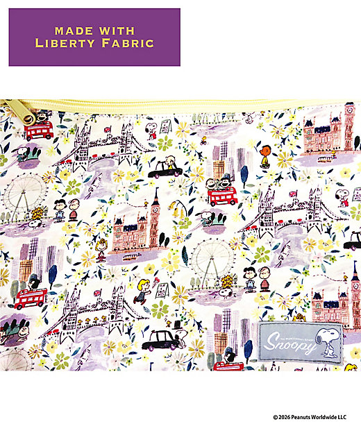 【預訂｜8月】Snoopy in Ginza 銀座展 2026 - Snoopy x Liberty Fabrics LONDON A4 手挽袋