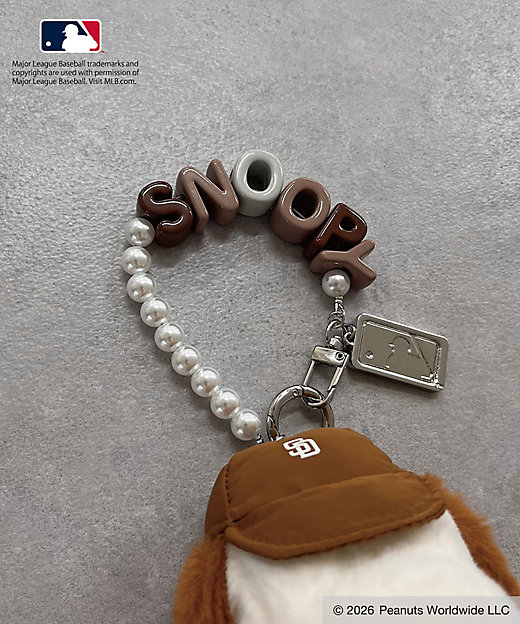 【Pre-order｜Aug】Snoopy in Ginza 2026 - MIIA MLB×PEANUTS Charm Pouch