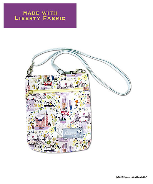 【預訂｜8月】Snoopy in Ginza 銀座展 2026 - Snoopy x Liberty Fabrics LONDON 斜揹袋 單肩包
