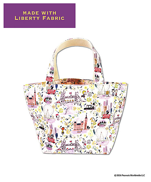 【預訂｜8月】Snoopy in Ginza 銀座展 2026 - Snoopy x Liberty Fabrics LONDON 手挽袋 午餐袋