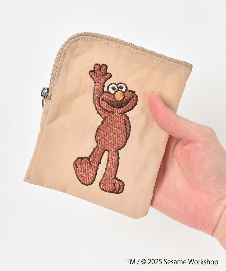 【訂貨】芝麻街 SESAME STREET EMBROIDERY Mini Flat Pouch 
