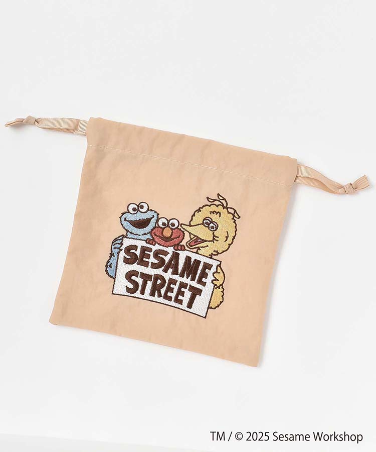 【訂貨】芝麻街 SESAME STREET EMBROIDERY 刺繡索繩袋
