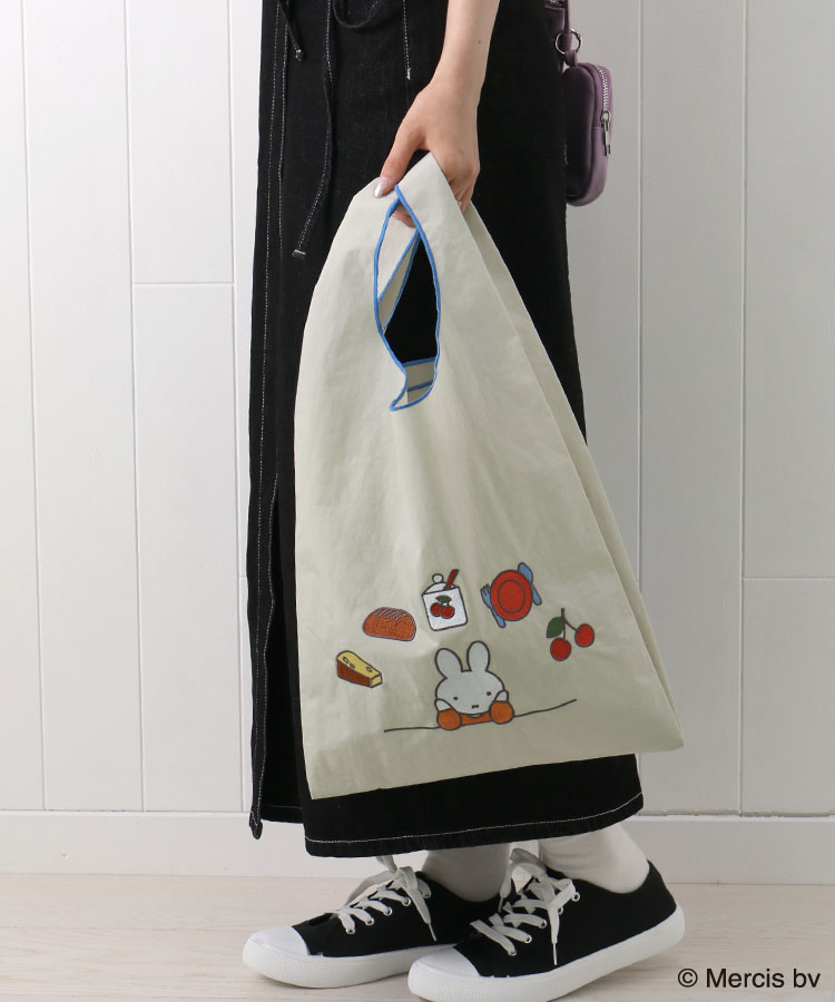 【訂貨】Miffy BRUNA MOTIF EMBROIDERY 米菲兔 刺繡圖案 購物袋 環保袋
