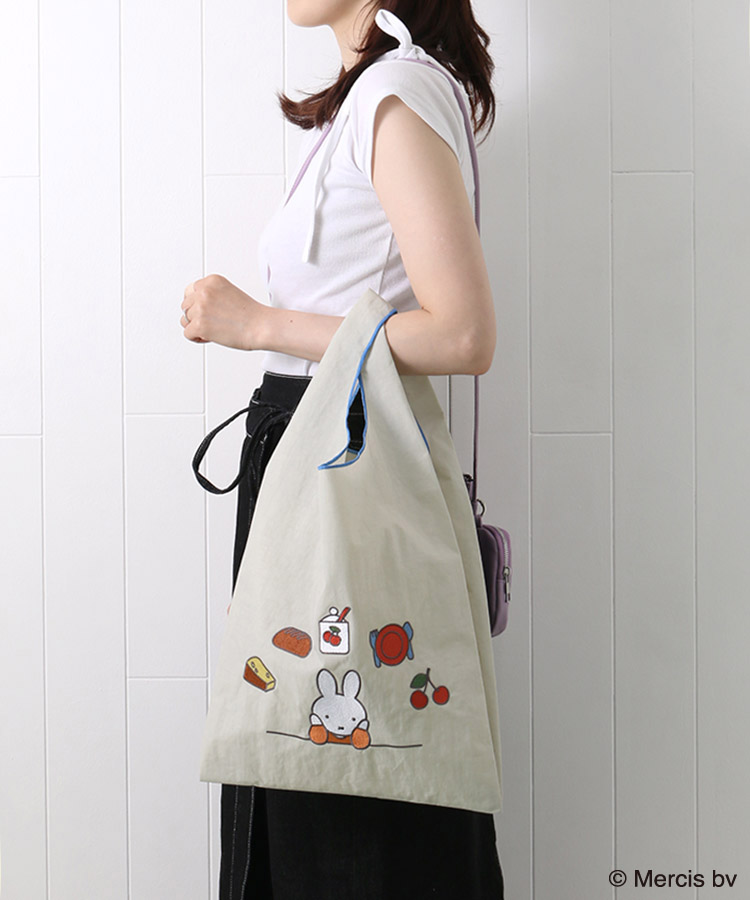 【訂貨】Miffy BRUNA MOTIF EMBROIDERY 米菲兔 刺繡圖案 購物袋 環保袋