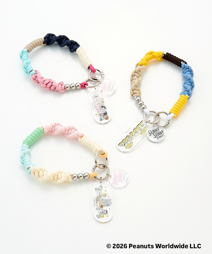 Umeda Snoopy Fest. 2026 Limited Edition- macaroni edge x Snoopy Phone Strap (Short)