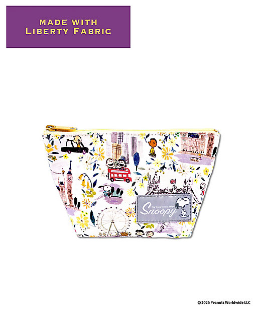 【預訂｜8月】Snoopy in Ginza 銀座展 2026 - Snoopy x Liberty Fabrics LONDON 化妝袋