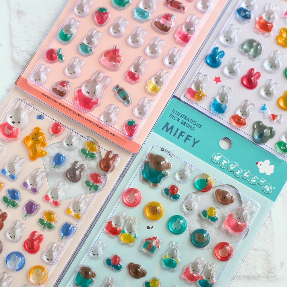 【訂貨】Miffy 立體水晶透明貼紙 