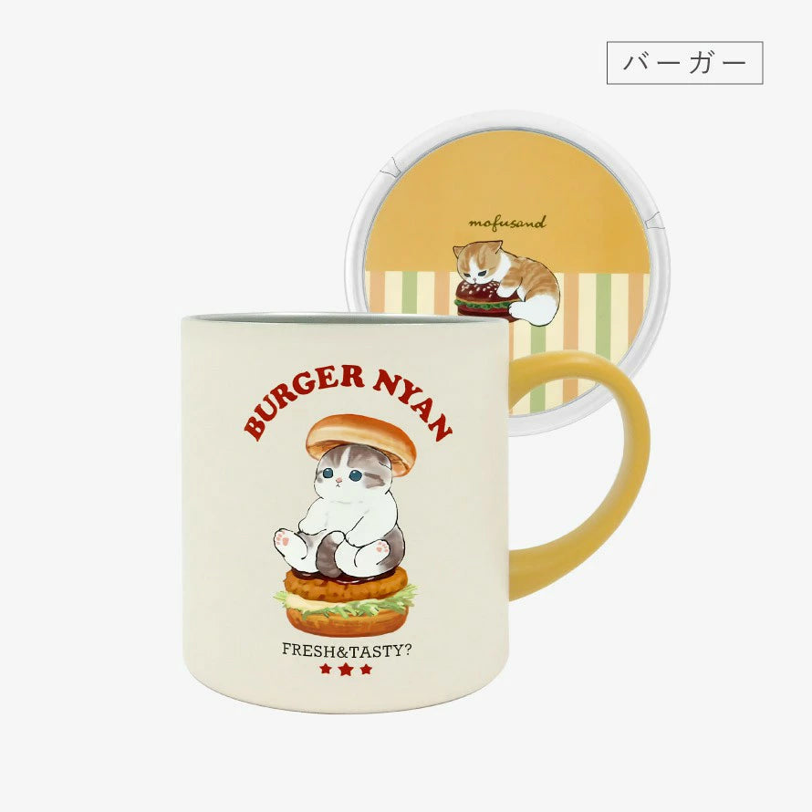 【訂貨】Mofusand 鯊魚貓 不鏽鋼 有蓋保溫杯