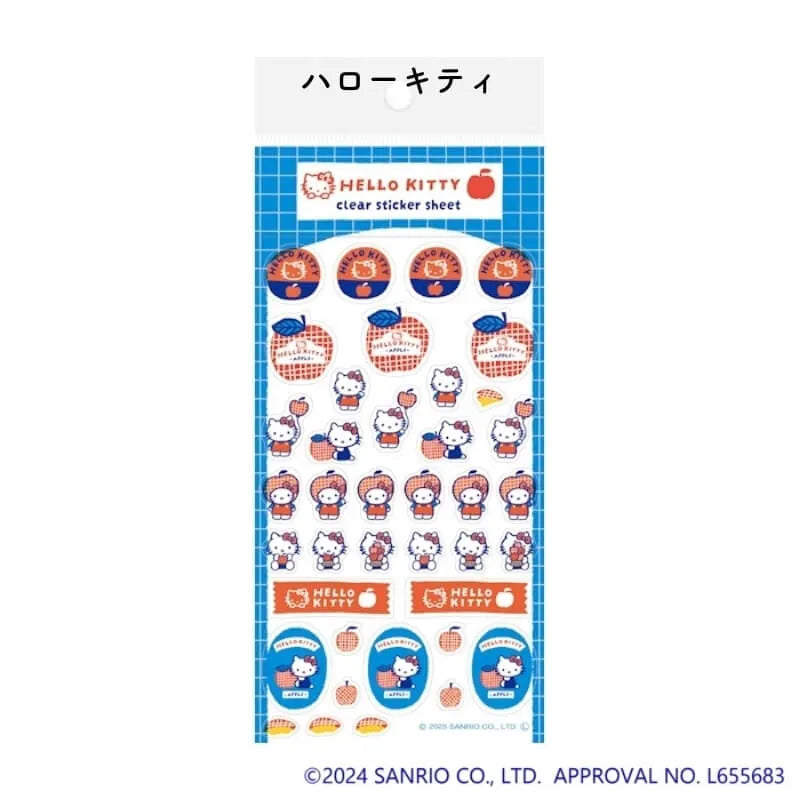 古川紙工 Sanrio Fruit Market 文具系列 - 貼紙 Clear Sticker Sheet