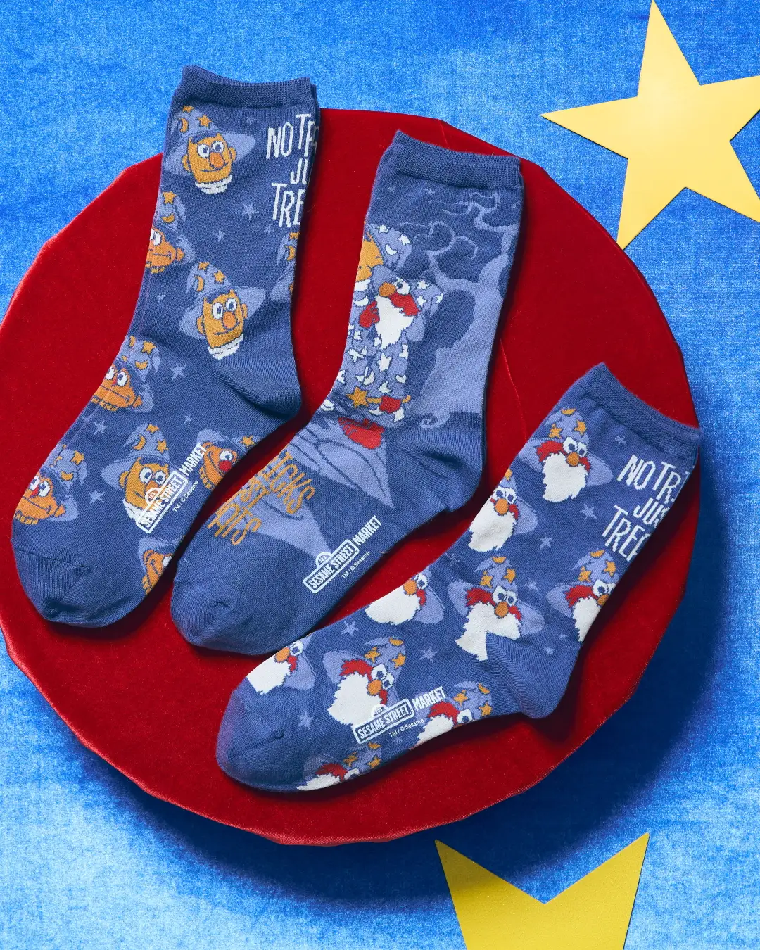 【訂貨】Sesame Street Market HALLOWEEN NO TRICKS, JUST TREATS - 成人襪