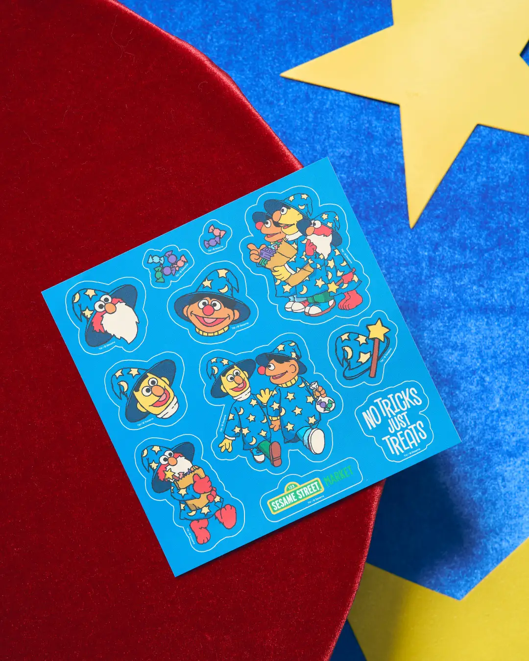 【訂貨】Sesame Street Market HALLOWEEN NO TRICKS, JUST TREATS 魔法師系列 - 貼紙