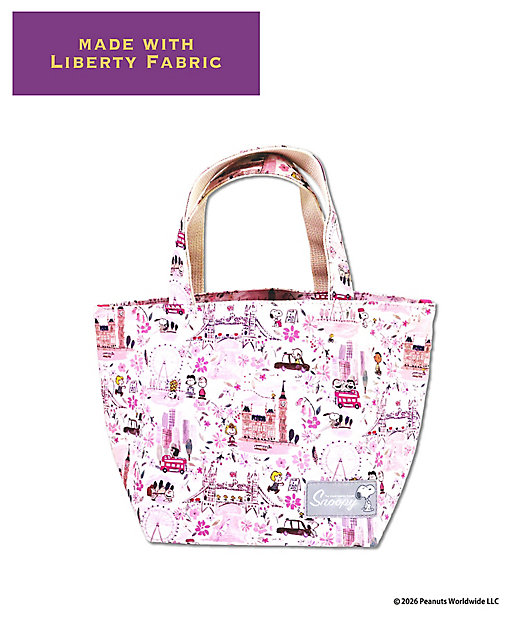 【預訂｜8月】Snoopy in Ginza 銀座展 2026 - Snoopy x Liberty Fabrics LONDON 手挽袋 午餐袋
