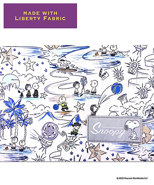 【預訂｜8月】Snoopy in Ginza 銀座展 2026 - Snoopy x Liberty Fabrics SUNNY HOLIDAY 手挽袋 (S)