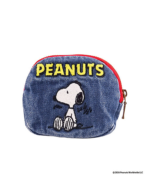 【預訂 | 8月】Snoopy in Ginza 銀座展 2026 - 牛仔刺繡系列 散銀包 零錢包（兄弟）
