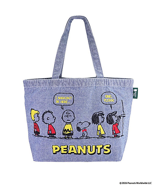 【預訂 | 8月】Snoopy in Ginza 銀座展 2026 - 牛仔刺繡系列 大手挽袋（售票處）