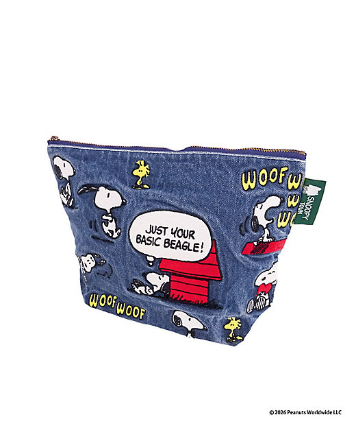 【預訂 | 8月】Snoopy in Ginza 銀座展 2026 - 牛仔刺繡系列 大收納袋