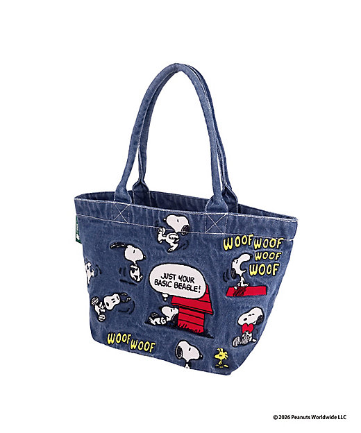 【預訂 | 8月】Snoopy in Ginza 銀座展 2026 - 牛仔刺繡系列 迷你手挽袋