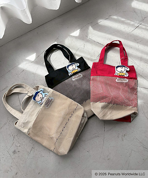 【預訂｜8月】Snoopy in Ginza 銀座展 2026 - Double Name 2-Way Tote Bag