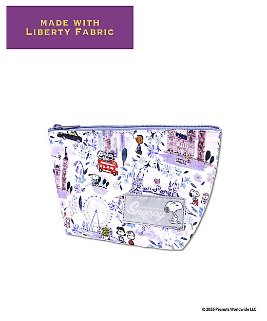 【預訂｜8月】Snoopy in Ginza 銀座展 2026 - Snoopy x Liberty Fabrics LONDON 化妝袋