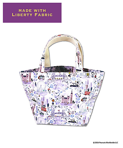【預訂｜8月】Snoopy in Ginza 銀座展 2026 - Snoopy x Liberty Fabrics LONDON 手挽袋 午餐袋