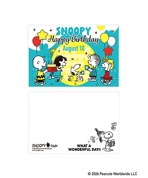 【Pre-order｜Aug】Snoopy in Ginza 2026 Snoopy Birthday - Postcards (2pcs)