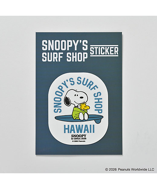 【預訂｜8月】Snoopy in Ginza 銀座展 2026 - SNOOPY’S SURF SHOP Tshirt (Ginza 剪影)