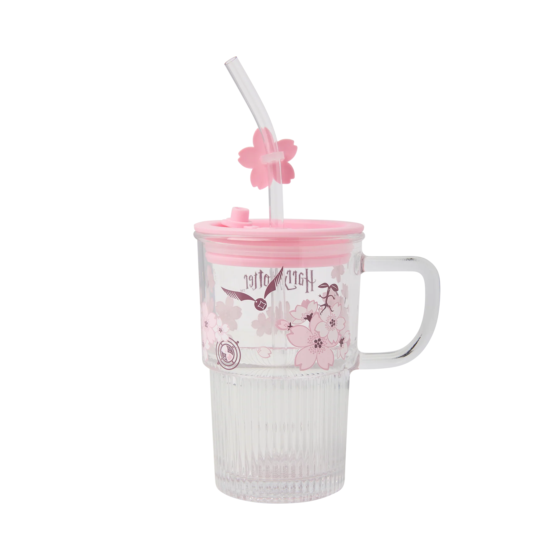 【訂貨】Harry Potter 哈利波特 櫻花系列 玻璃馬克杯 連飲管