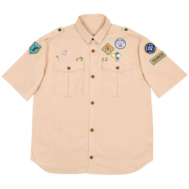 USJ Peanuts Snoopy Beagle Scout 露營童軍系列 - 短袖恤衫