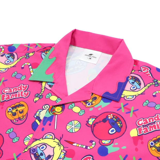 [Order Now] USJ Halloween - Hami-kuma Candy Lolly & Pop Pink Short-Sleeve Shirt
