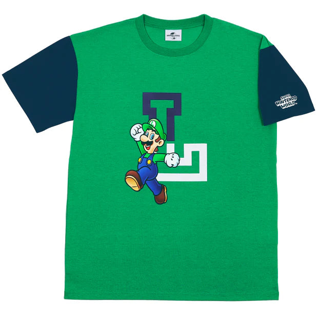 【訂貨】USJ Mario 任天堂世界角色 Tshirt（字母款）