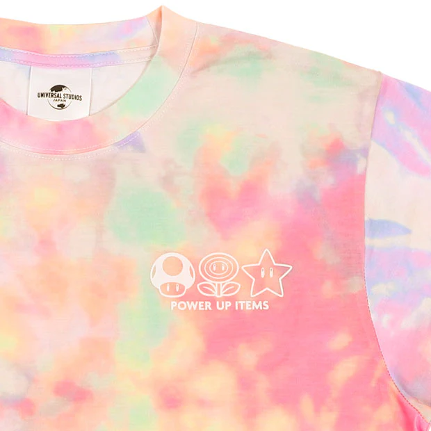 【訂貨】USJ Mario Power Up Items 道具圖案 彩色 Tshirt（粉紅）