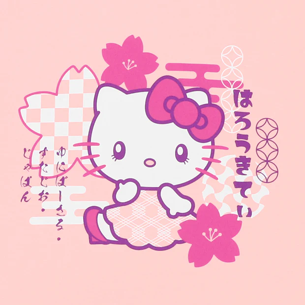 【訂貨】USJ Hello Kitty 和風成人 Tshirt 