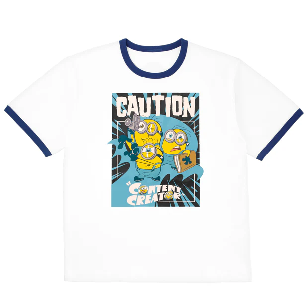 【訂貨】USJ Minions & Monsters 迷你兵團 小小兵 Tshirt（Caution）