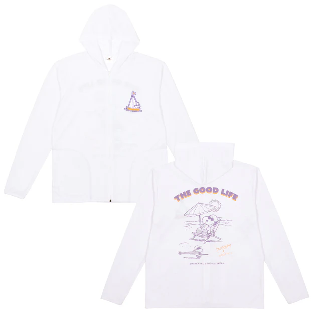【訂貨】USJ Peanuts Snoopy & Woodstock The Good Life 白色防曬外套