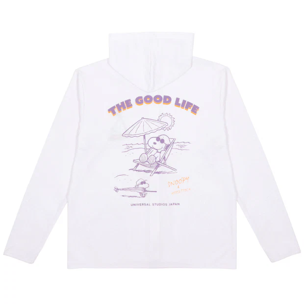 【訂貨】USJ Peanuts Snoopy & Woodstock The Good Life 白色防曬外套