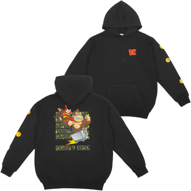 【訂貨】USJ 任天堂世界 Donkey Kong 系列 - 黑色連帽衛衣 (成人)