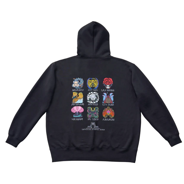 【訂貨】USJ Monster Hunter Wilds 魔物獵人 - 狩猟中衛衣（黑）