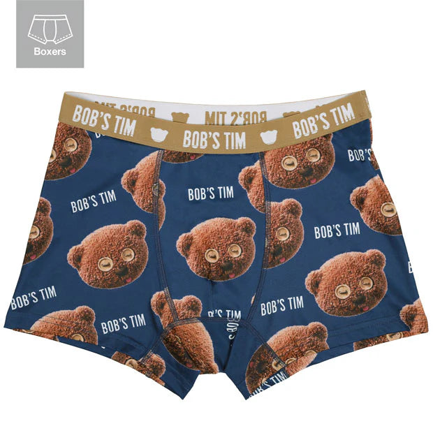 USJ Tim Bear Men's Boxer 男裝平腳內褲 (深藍)
