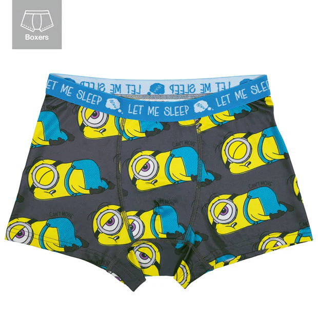 【訂貨】USJ Minions Stuart Let me sleep Men's Boxer 男裝平腳內褲