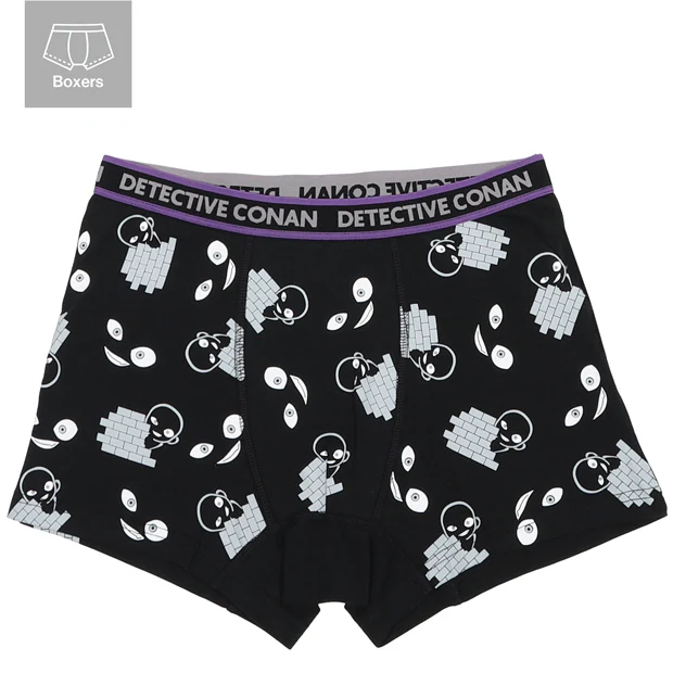 【訂貨】USJ 名偵探柯南 犯人公仔 黑衣人 黑影人 夜光男裝平腳內褲