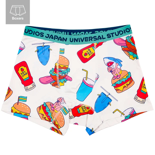 【訂貨】USJ Jaws 大白鯊 - 男裝平腳內褲