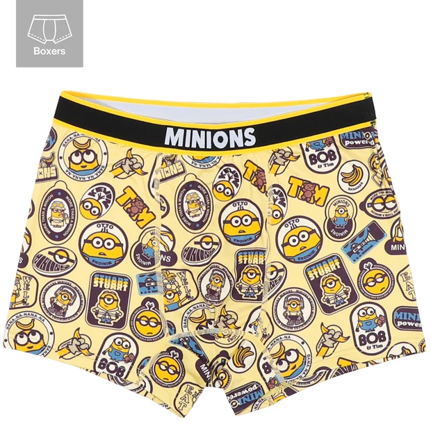 USJ Minions Men's Boxer Briefs - Badge Pattern