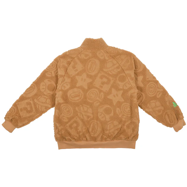 【訂貨】USJ Mario 任天堂世界 立體紋理 毛絨外套（啡）