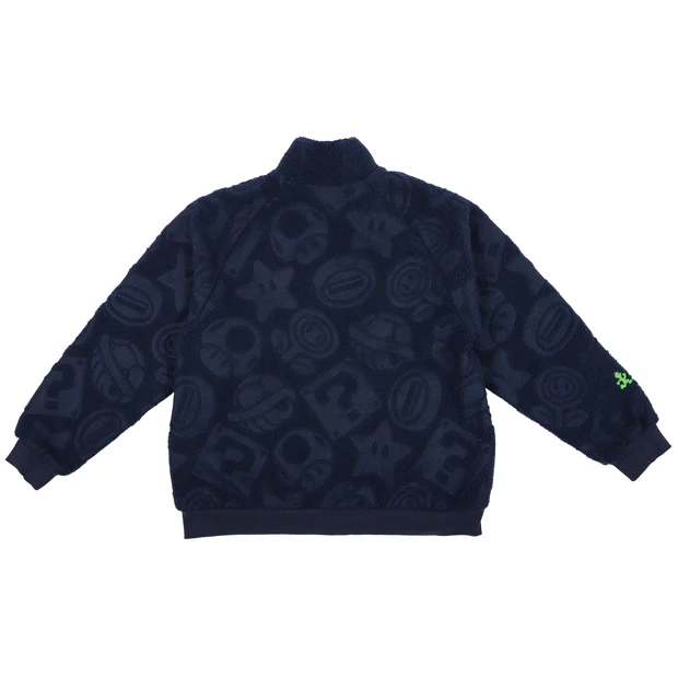 【訂貨】USJ Mario 任天堂世界 立體紋理 毛絨外套（深藍）